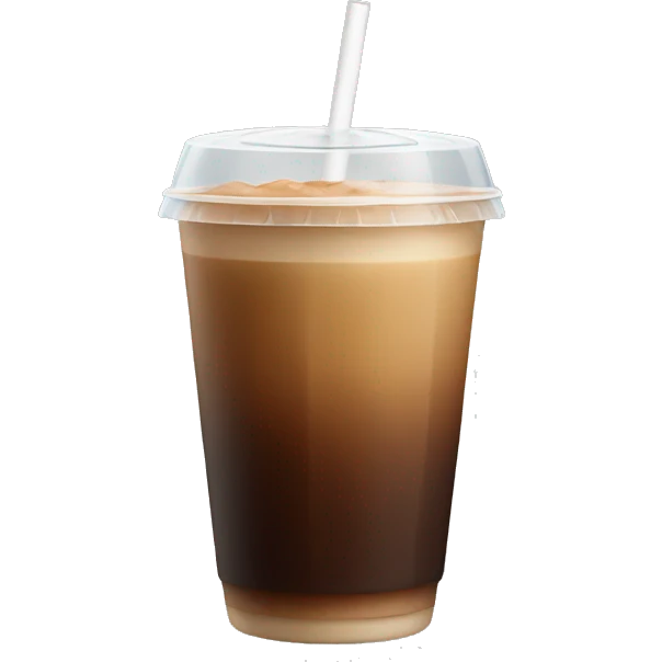Ice coffee emoji