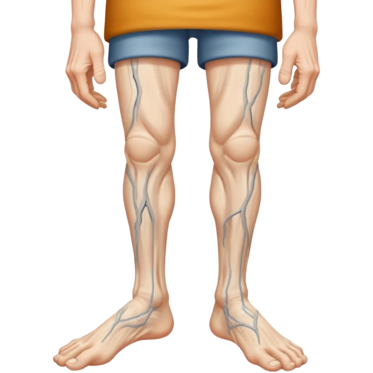 old peoples legs with veins showing emoji