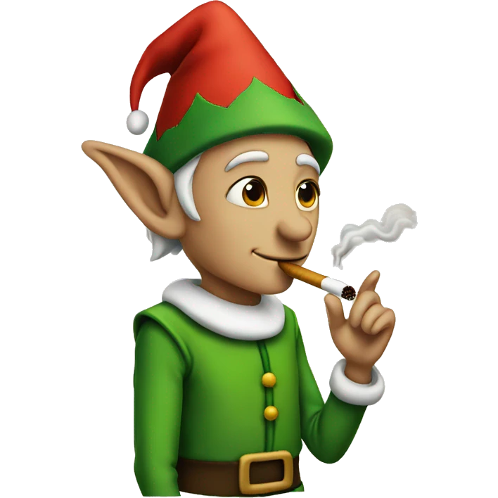 elf smoking   emoji