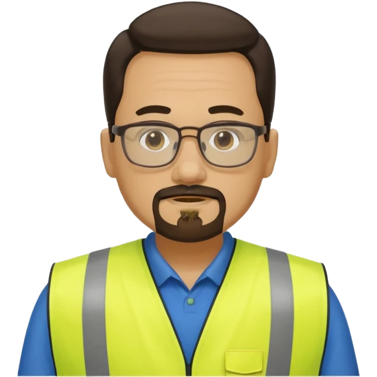 Walmart worker odp has a gotea wheres glasses yellow safety vest and hes 40 thin guy with dark hair emoji