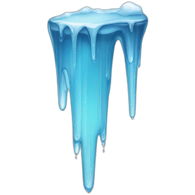 icicle with water dripping from it emoji