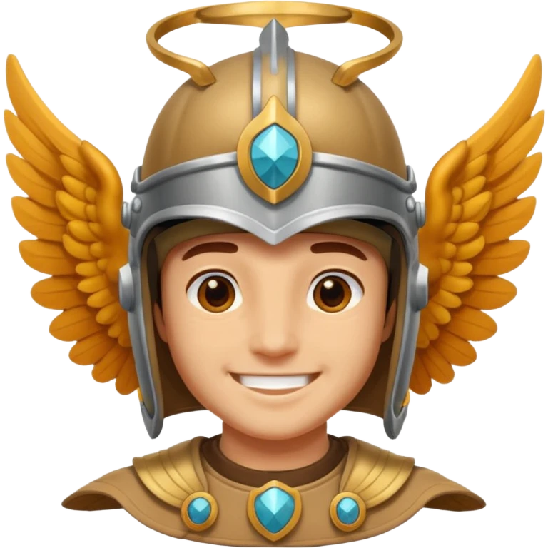 hermes wearing a winged helmet emoji