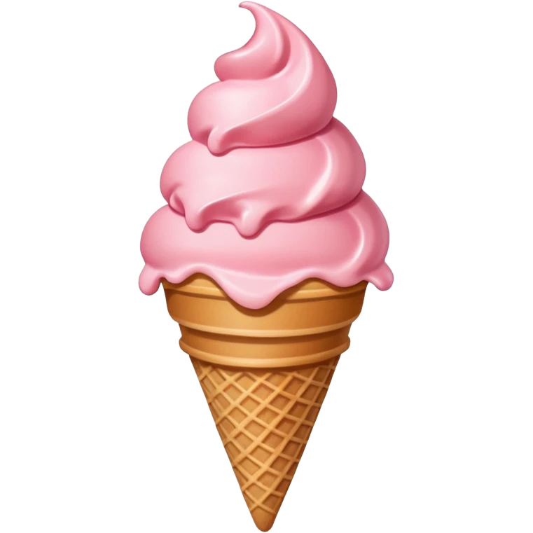 strawberry ice cream emoji