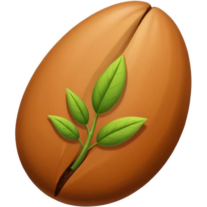 a plant seed brown emoji