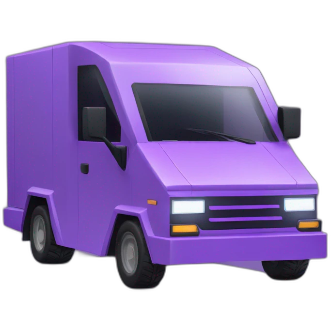 cybertruck in violet emoji