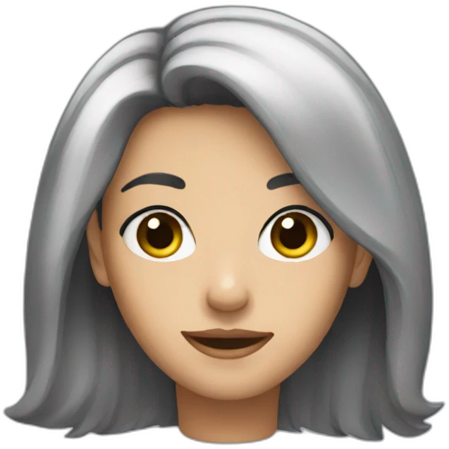 Dark hair emoji