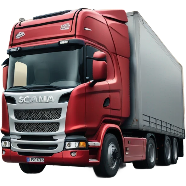 Powerful Scania truck emoji