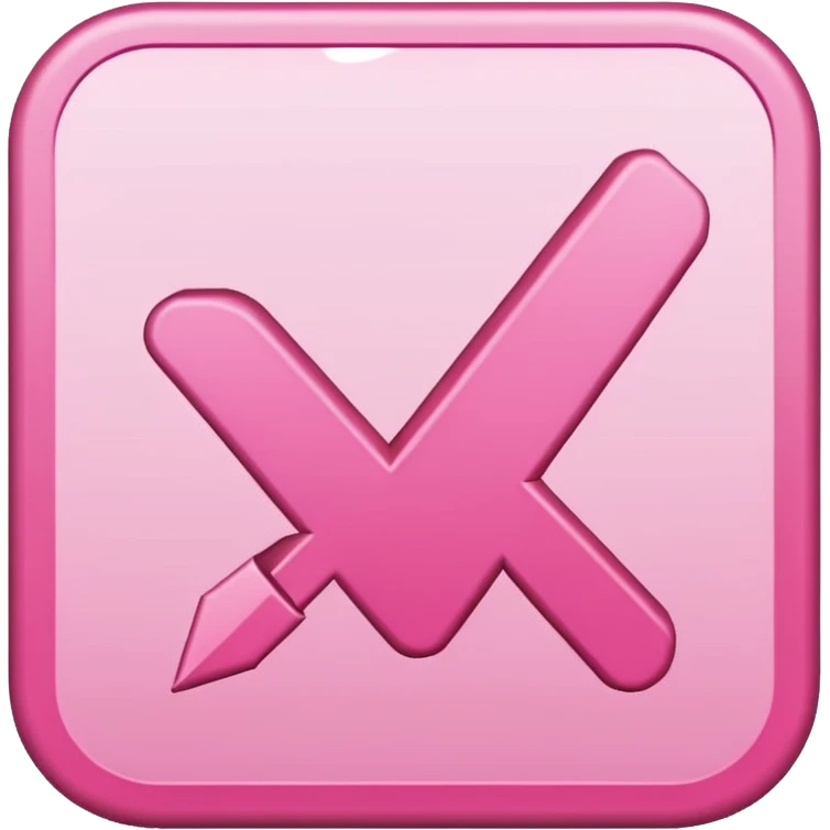 heavy check mark checkbox pink emoji