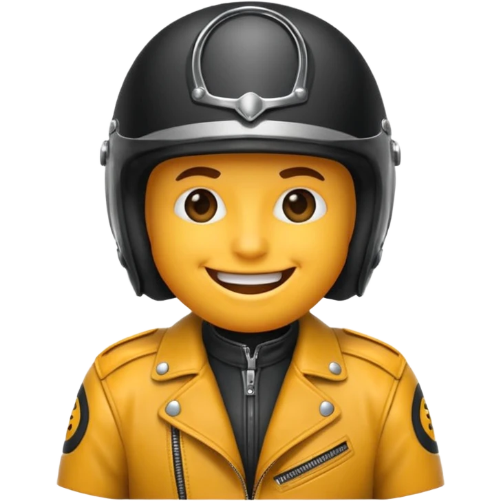 Un emoji de biker emoji