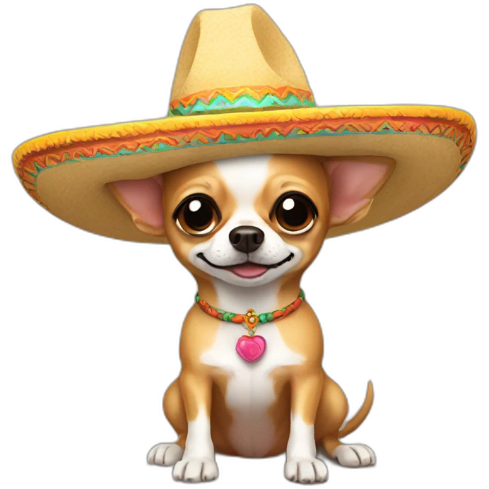 Chihuahua in a sombrero emoji