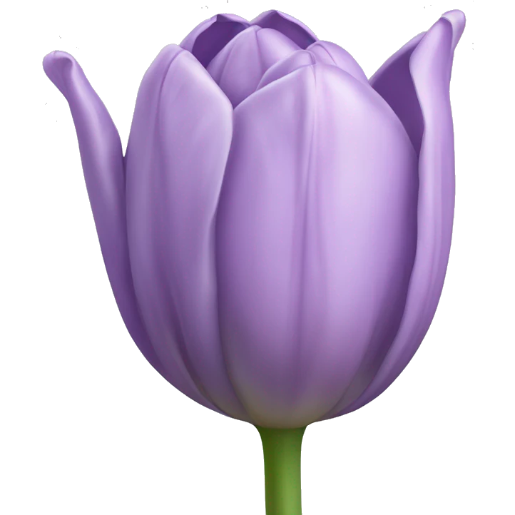 Lilac single tulip emoji