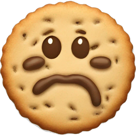 beige cookie emoji