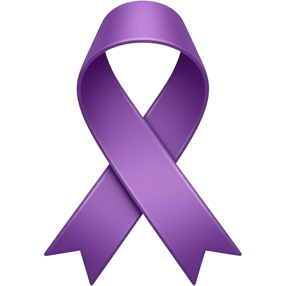 Purple ribbon emoji emoji