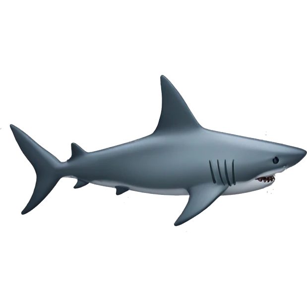  Shark fin emoji