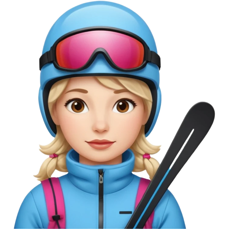Woman Skiing, Background Matterhorn emoji