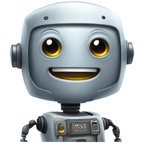 Happy robot emoji
