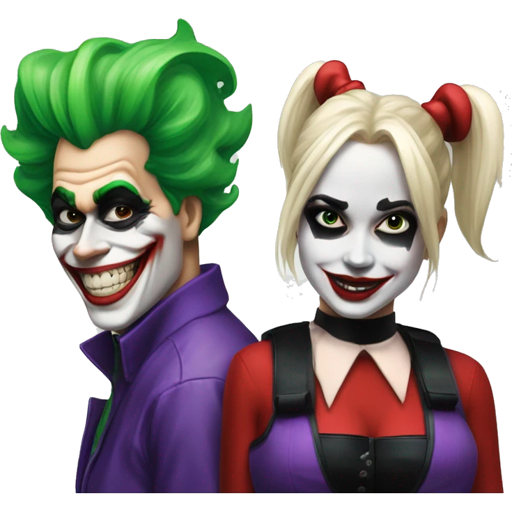 Joker and Harley quinn emoji