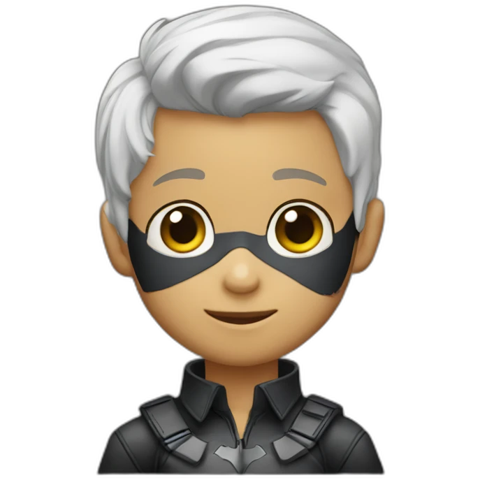 Niño con camisa de batman emoji
