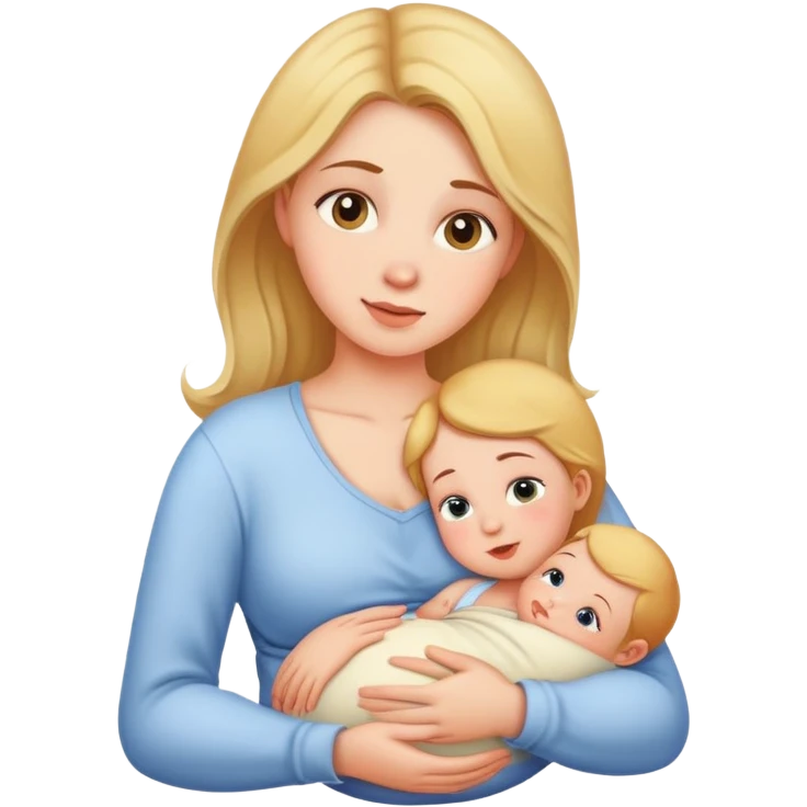 Breast feeding girl emoji