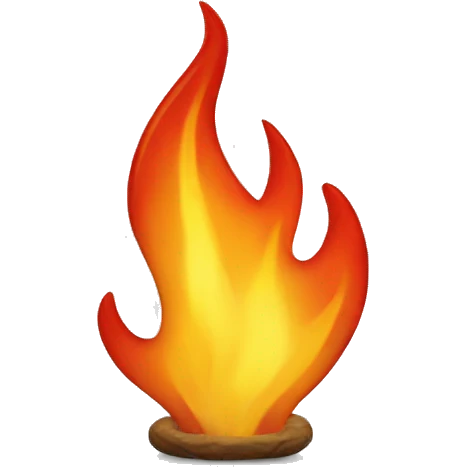 flame with a flame emoji
