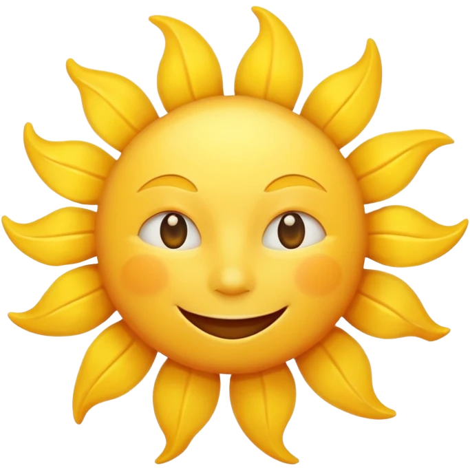 smiling sun emoji emoji