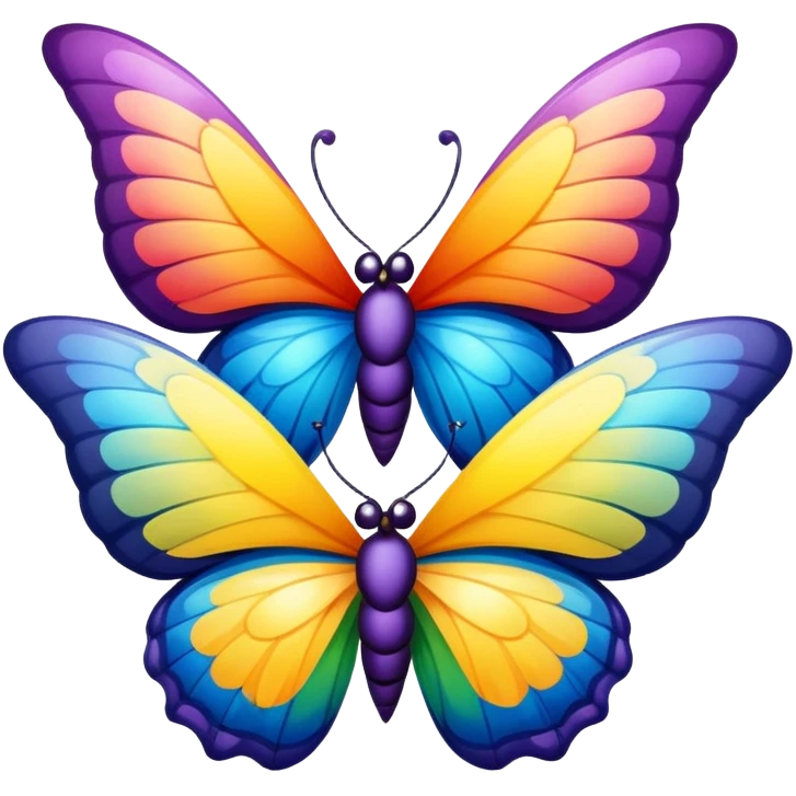 Graduating butterflies carrying diploma ￼ emoji
