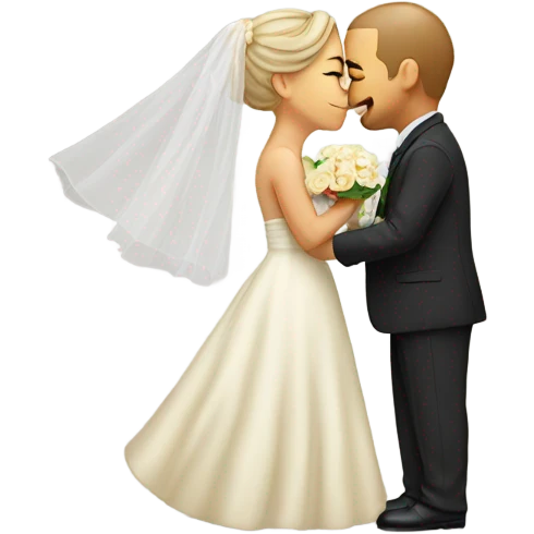 Married couple kissing  emoji