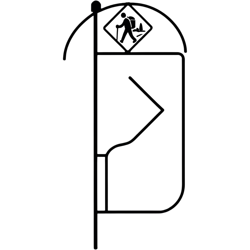 Camino de Santiago wayfinding sign emoji