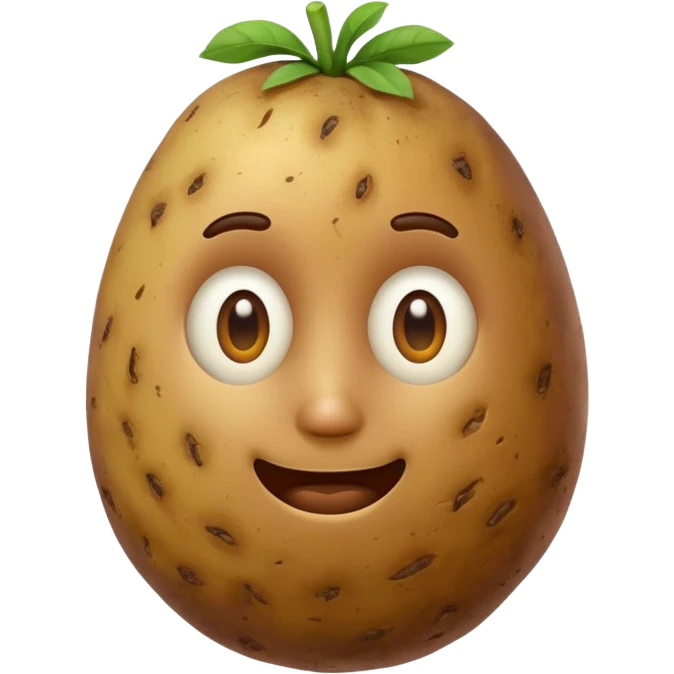 potato without face emoji