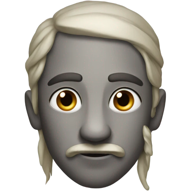 playful warrior with long nose emoji