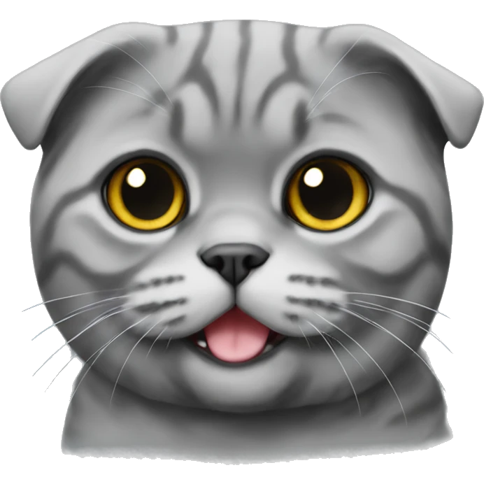 Scottish fold grey  emoji