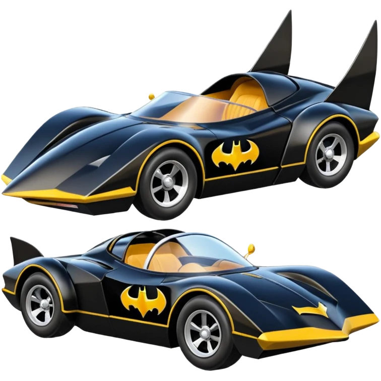 Hot wheels racing cartoons BatGirl’s 1972 stealth retro cat burglar sporty futuristic pursuit mobile cruiser car (reclined seating position) emoji