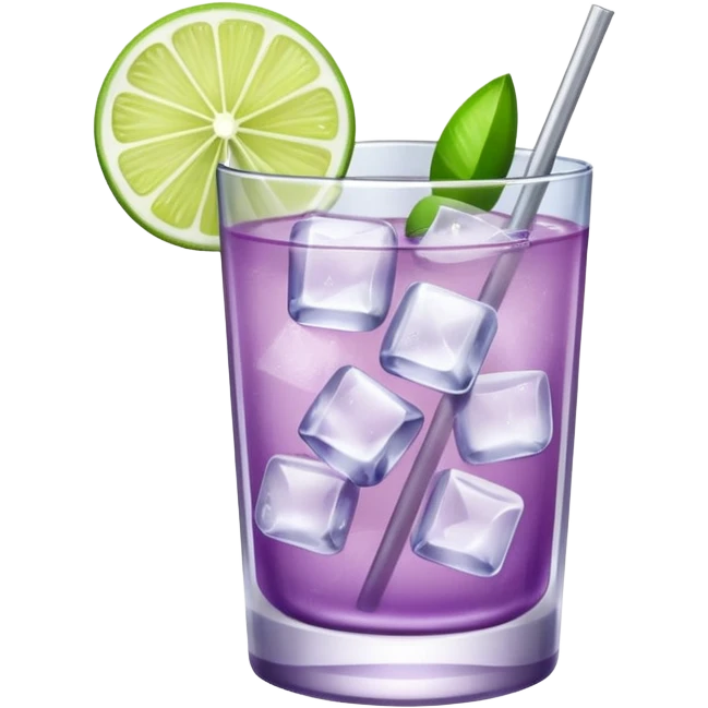 Cocktail light purple emoji