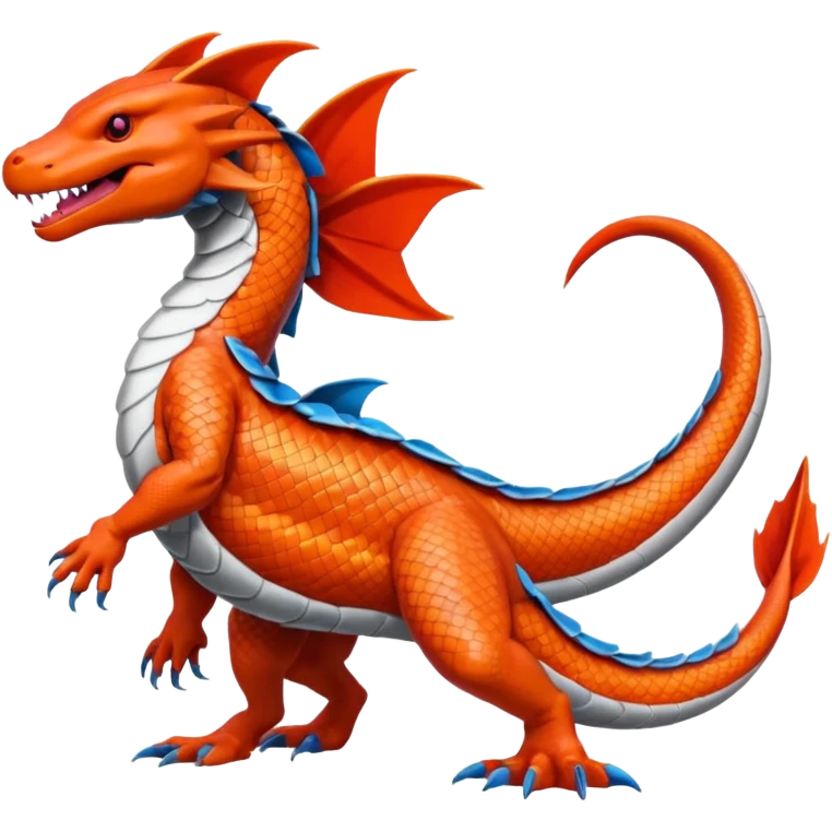 Koi-Sergal-Salamence-Salandit, full body emoji