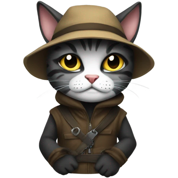 Robber cat emoji