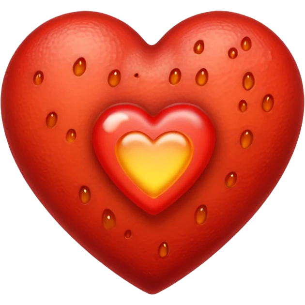 heart with blister emoji