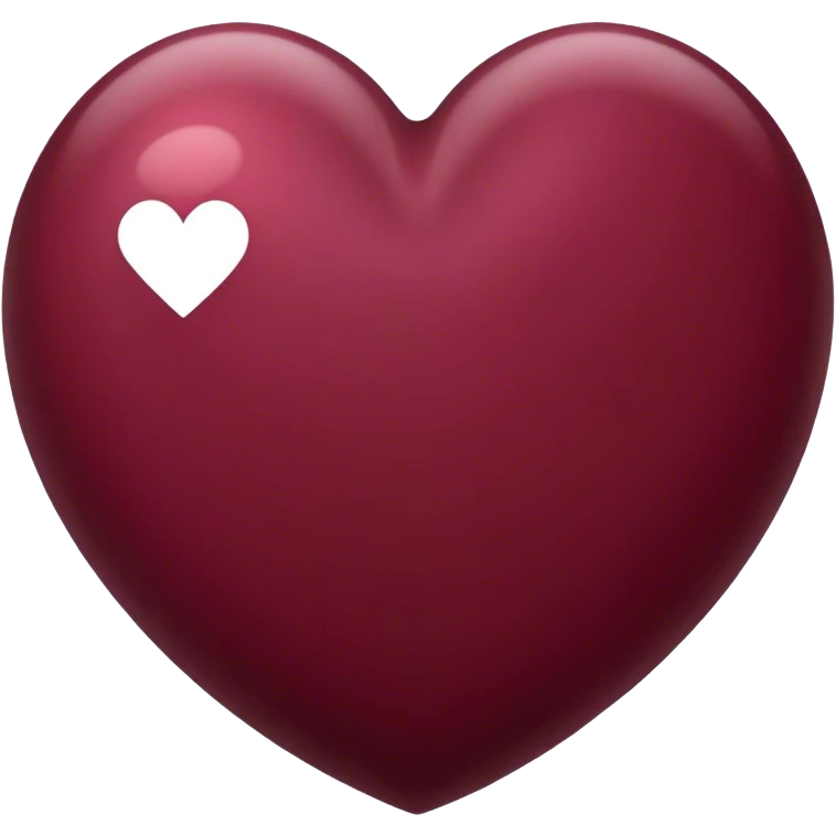Burgundy heart emoji