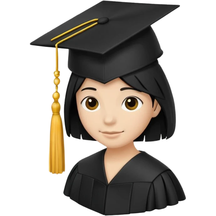 black graduation cap  emoji