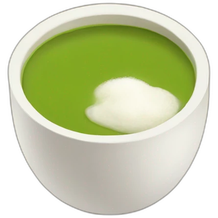 Matcha late with coconut milk from Sturbuks emoji