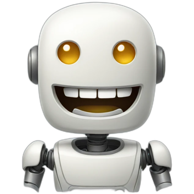 laughing robot emoji