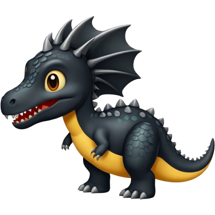 black Dinasor emoji