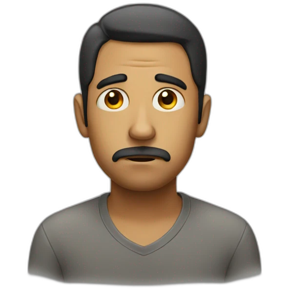 sad man emoji