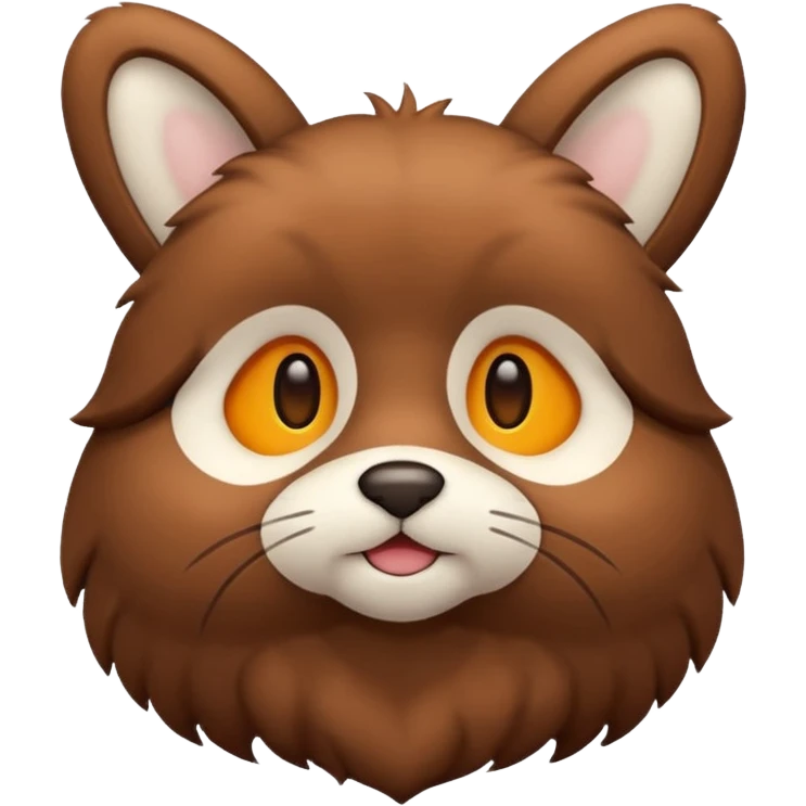 Labubu brown color emoji