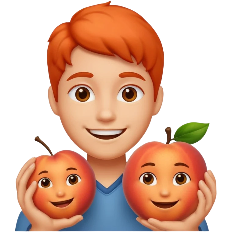 خنده و هلو emoji