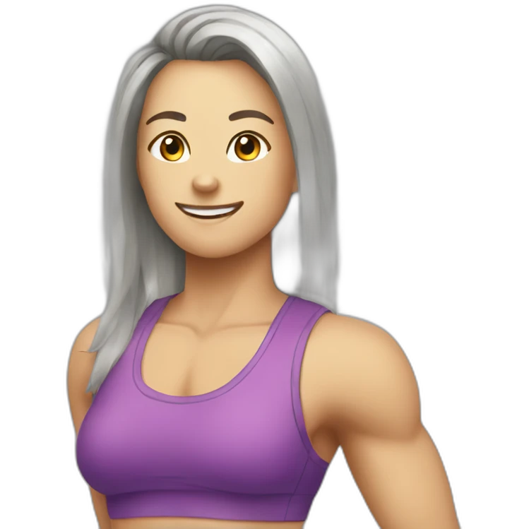 fitness arc en ciel emoji