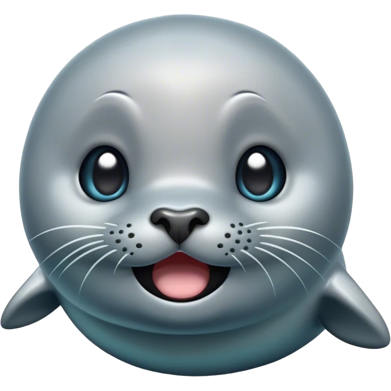 Cinematic Comical Seal Portrait Emoji, Head tilted dramatically with an exaggeratedly shocked expression, featuring a polished, streamlined body with wide, comically expressive eyes brimming with humorous disbelief, Simplified yet hilariously expressive features, highly detailed, glowing with a slightly sassy aquatic glow, high shine, dramatic yet playful, stylized with an air of quirky maritime attitude, soft glowing outline, capturing the essence of a meme-worthy seal that appears ready to side-eye its way into viral fame! emoji