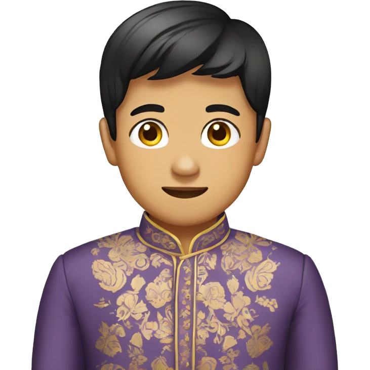 A malay boy wearing baju melayu emoji