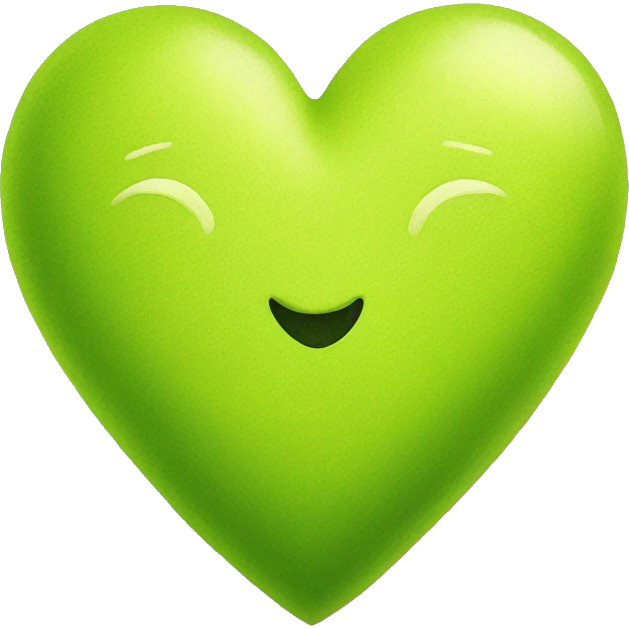Chartreuse heart emoji