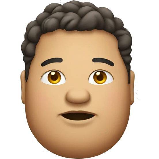 Fat as a human emoji