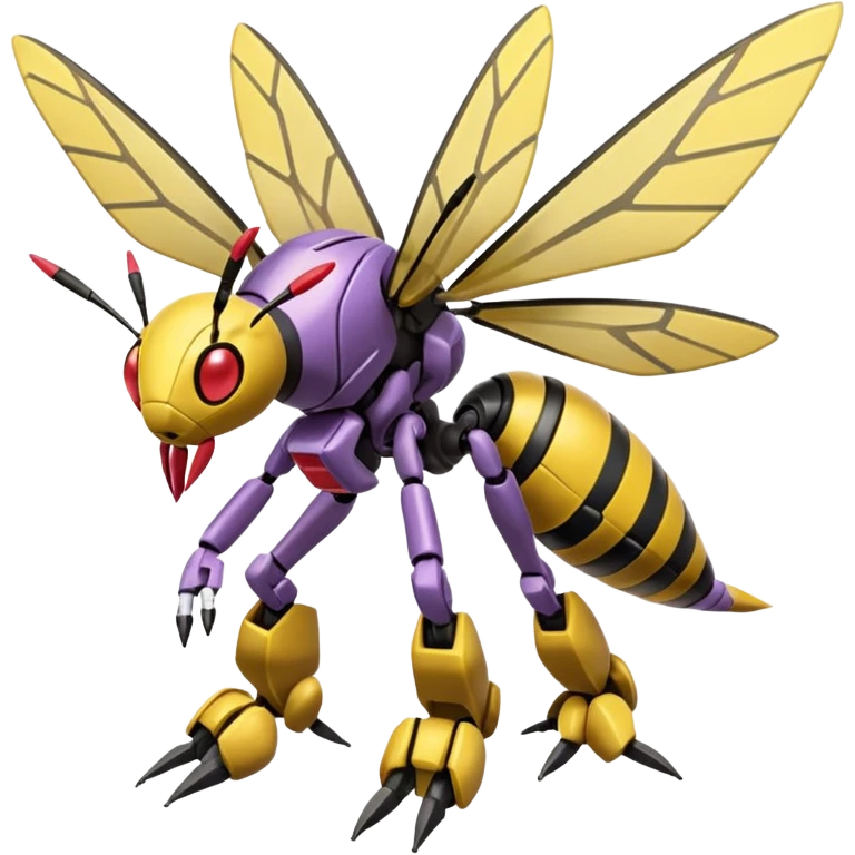 Vikavolt-Beedrill-Genesect-Pokémon, full body emoji